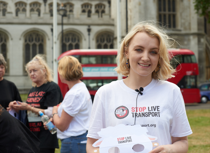 Evanna Lynch at Ban Live Exports event