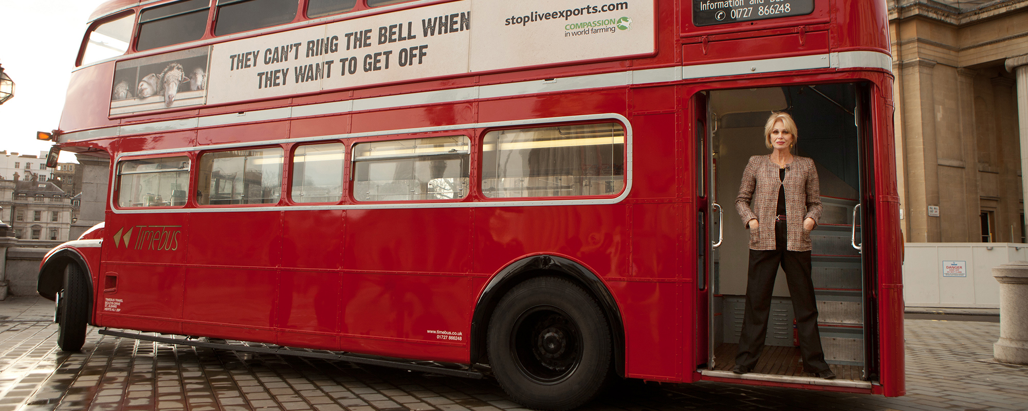 joanna lumley Bus