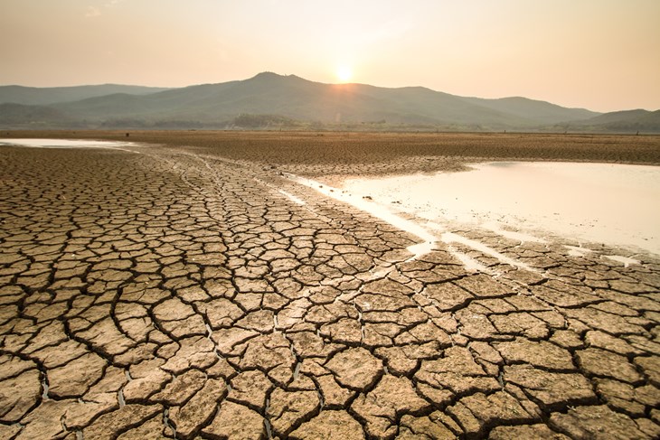 Landscape experiencing drought